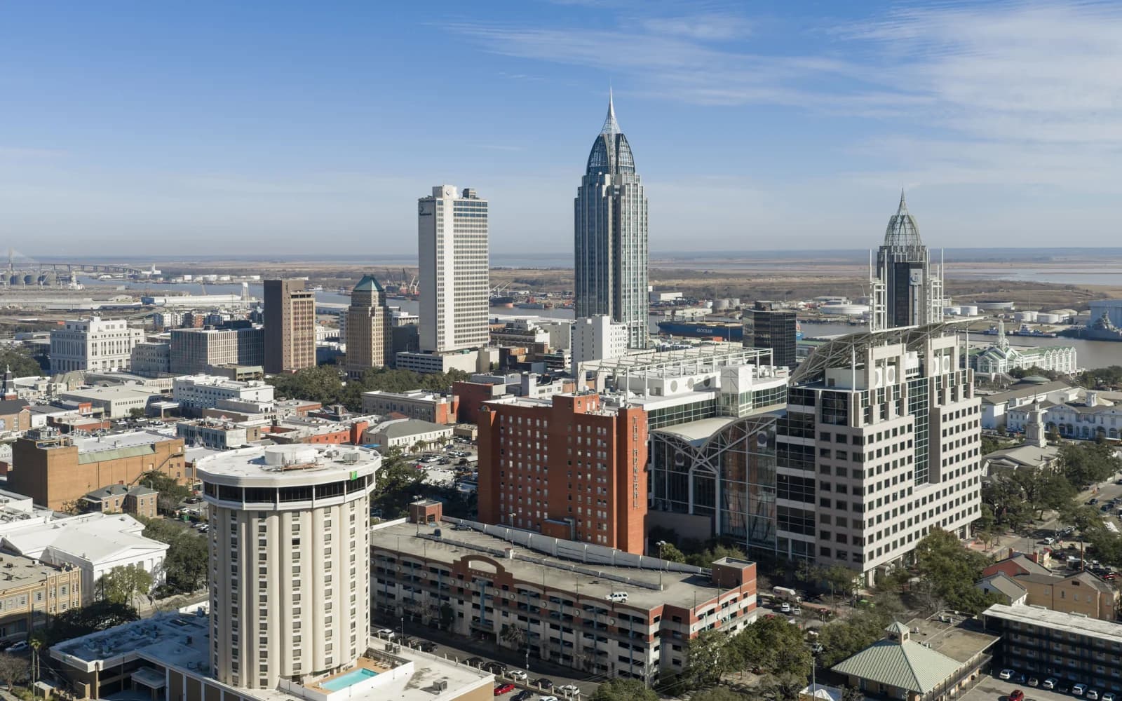 Daytime Mobile skyline with the RSA Battle House Tower